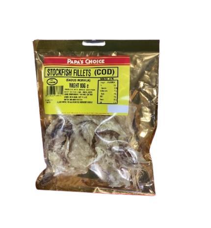 Papa's Choice Stockfish Fillets Cod 150G-SurulereFoods